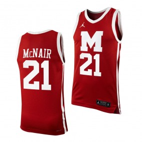 Joemel McNair #21 Morehouse College Tigers Replica Basketball Jersey Maroon
