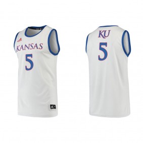 Kyle Cuffe Jr. Kansas Jayhawks adidas Swingman College Basketball Jersey Gray