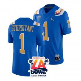 Men's J. Michael Sturdivant UCLA Bruins 2023 LA Bowl Blue #1 Football Jersey
