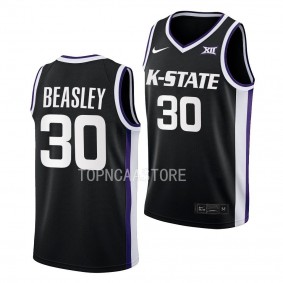 Michael Beasley #30 Kansas State Wildcats Alternate Basketball Jersey Black