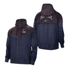 Penn State Nittany Lions Windrunner Raglan Full-Zip Jacket Charcoal Navy