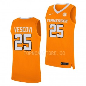 Santiago Vescovi Tennessee Volunteers #25 Orange Replica Basketball Jersey 2022-23