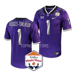 2022 Fiesta Bowl Tre'vius Hodges-Tomlinson TCU Horned Frogs #1 Purple College Football Playoff Jersey Men's