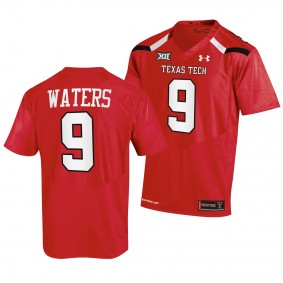 Marquis Waters Texas Tech Red Raiders College Football Red Men 9 Jersey 2022-23