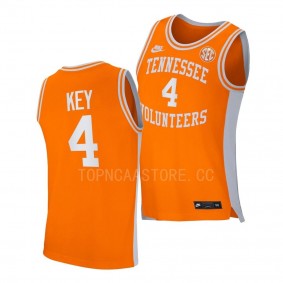 Tennessee Volunteers Tyreke Key Orange #4 Replica Jersey 2022-23 Retro Basketball